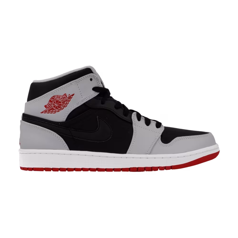 Air Jordan 1 Mid Red Grey
