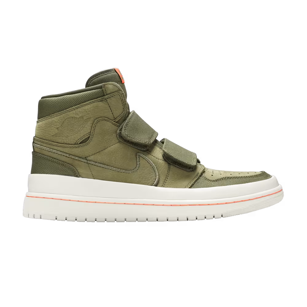 Air Jordan 1 High Double Strap Olive Canvas