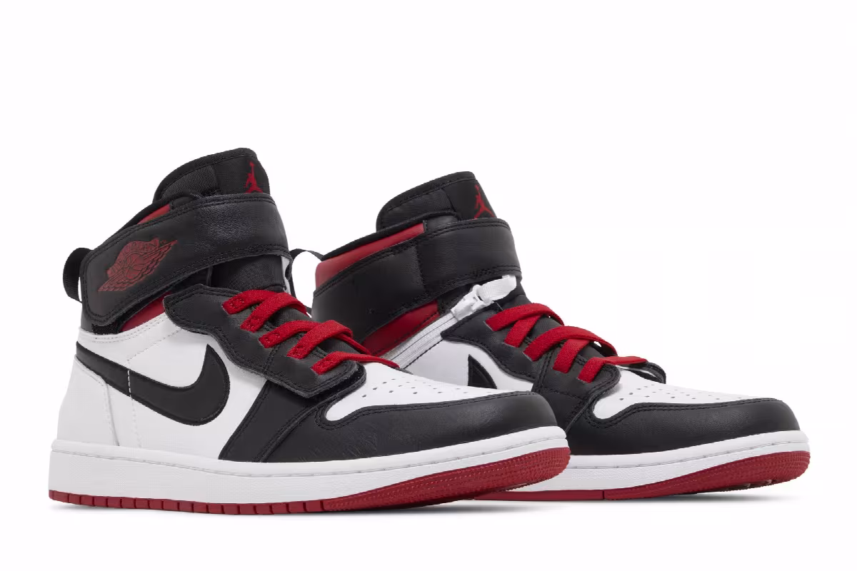 Air Jordan 1 High FlyEase Gym Red Black Toe, view 9