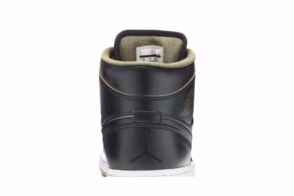 Air Jordan 1 Mid Black Gold, view 8