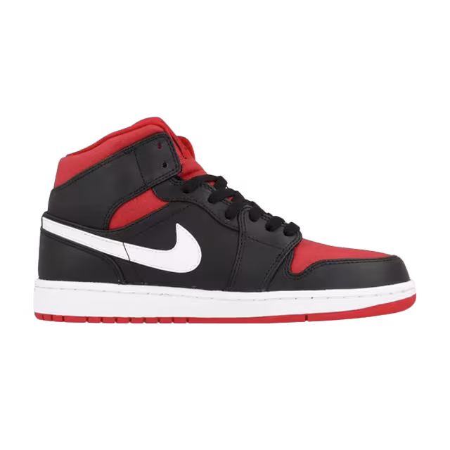 Air Jordan 1 Mid Black Gym Red