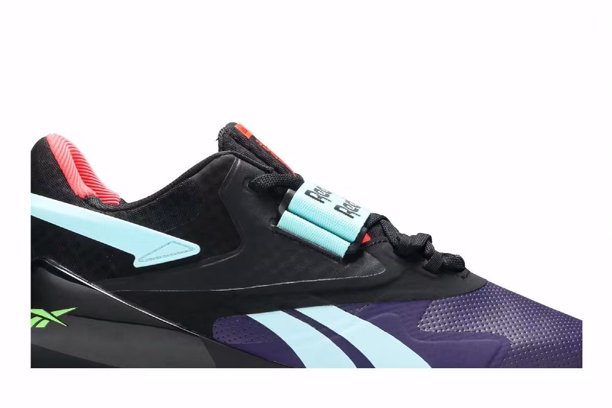 Reebok Legacy Lifter 2 Black Neon Mint, view 3