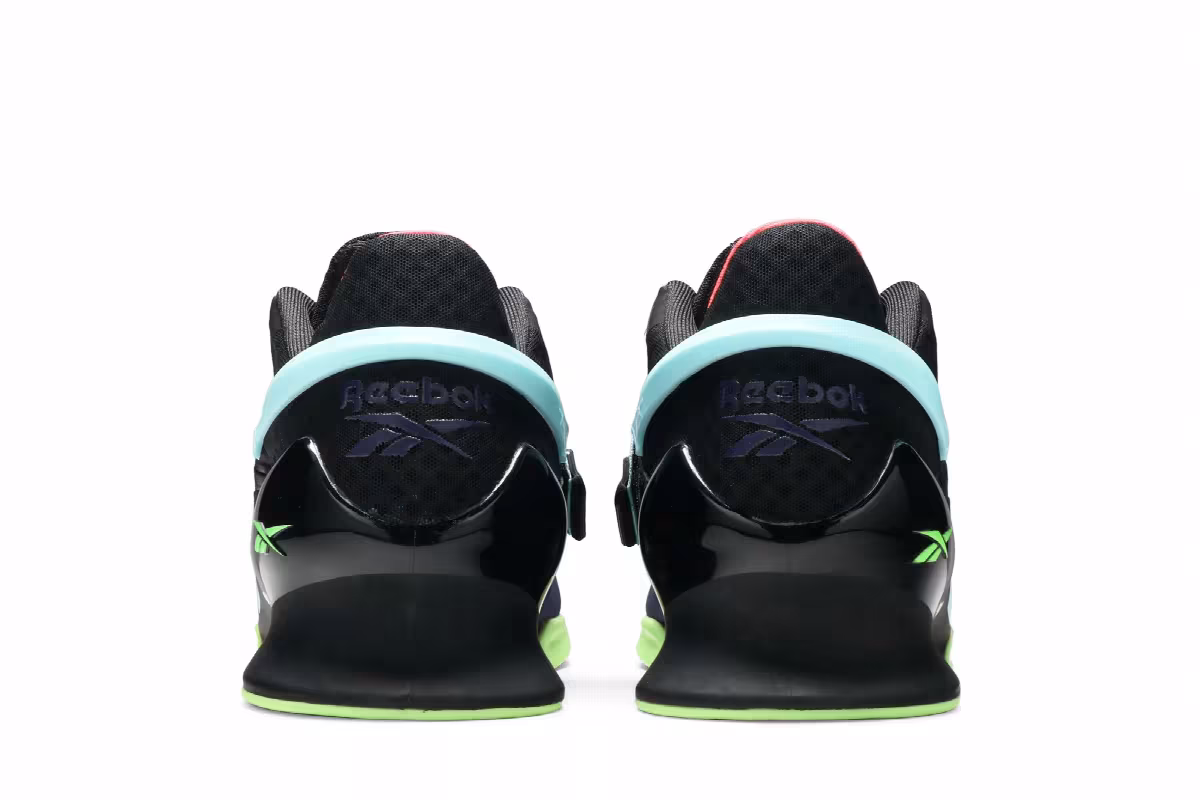 Reebok Legacy Lifter 2 Black Neon Mint, view 7