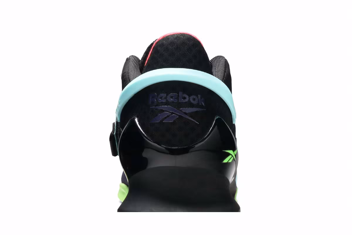 Reebok Legacy Lifter 2 Black Neon Mint, view 8
