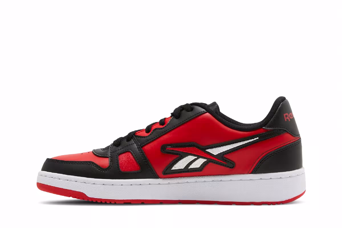 Reebok Resonator Low Black Vector Red, view 4