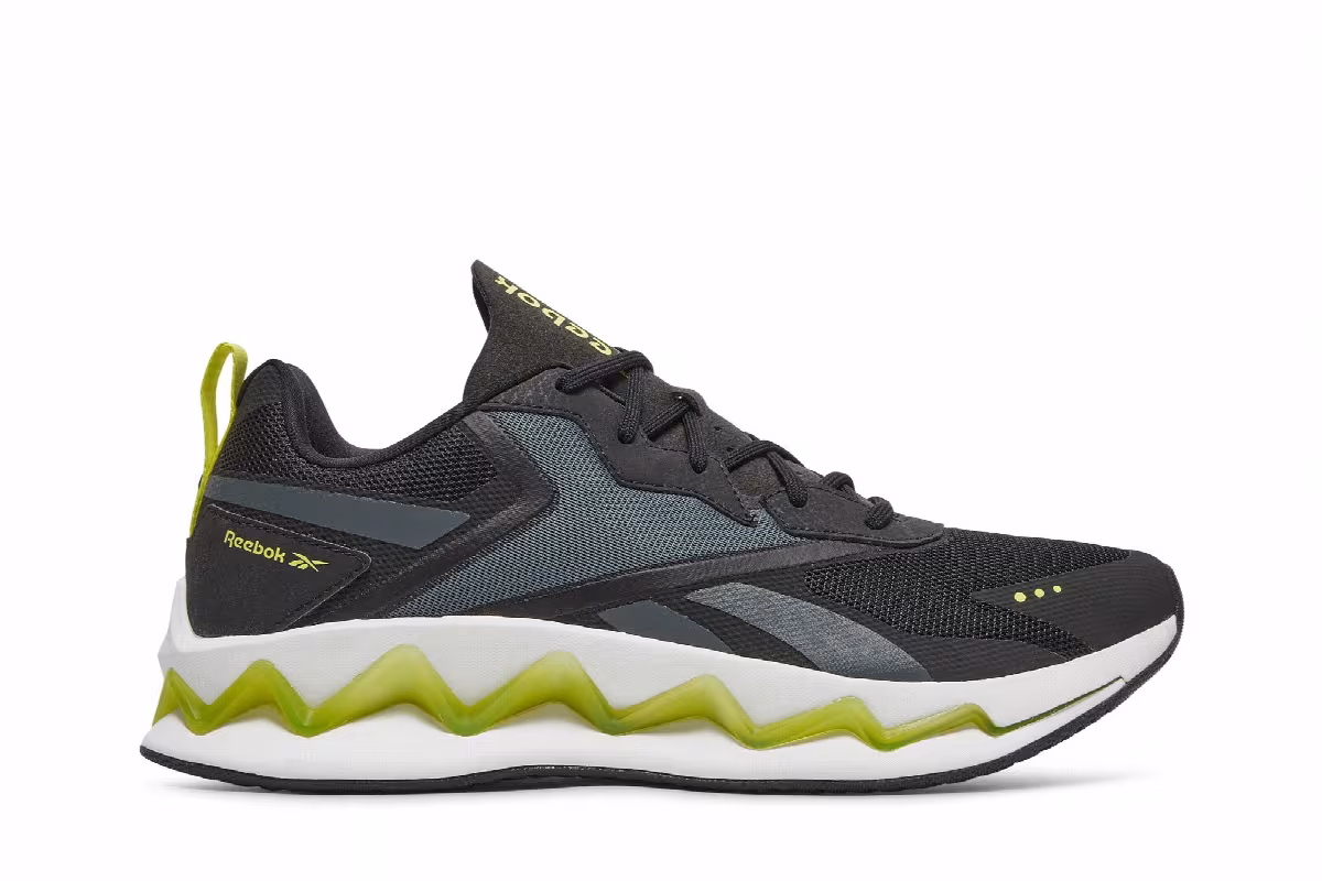 Reebok Zig Elusion Energy Black Chartreuse, view 2