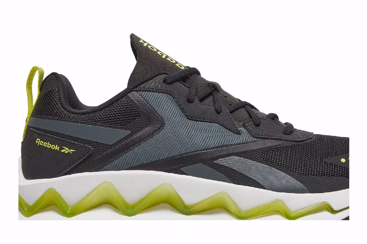 Reebok Zig Elusion Energy Black Chartreuse, view 3