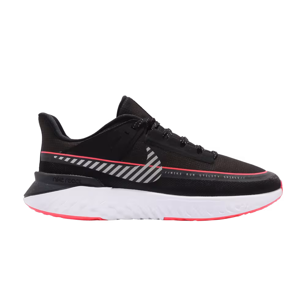 Nike Legend React 2 Shield Black Metallic Silver