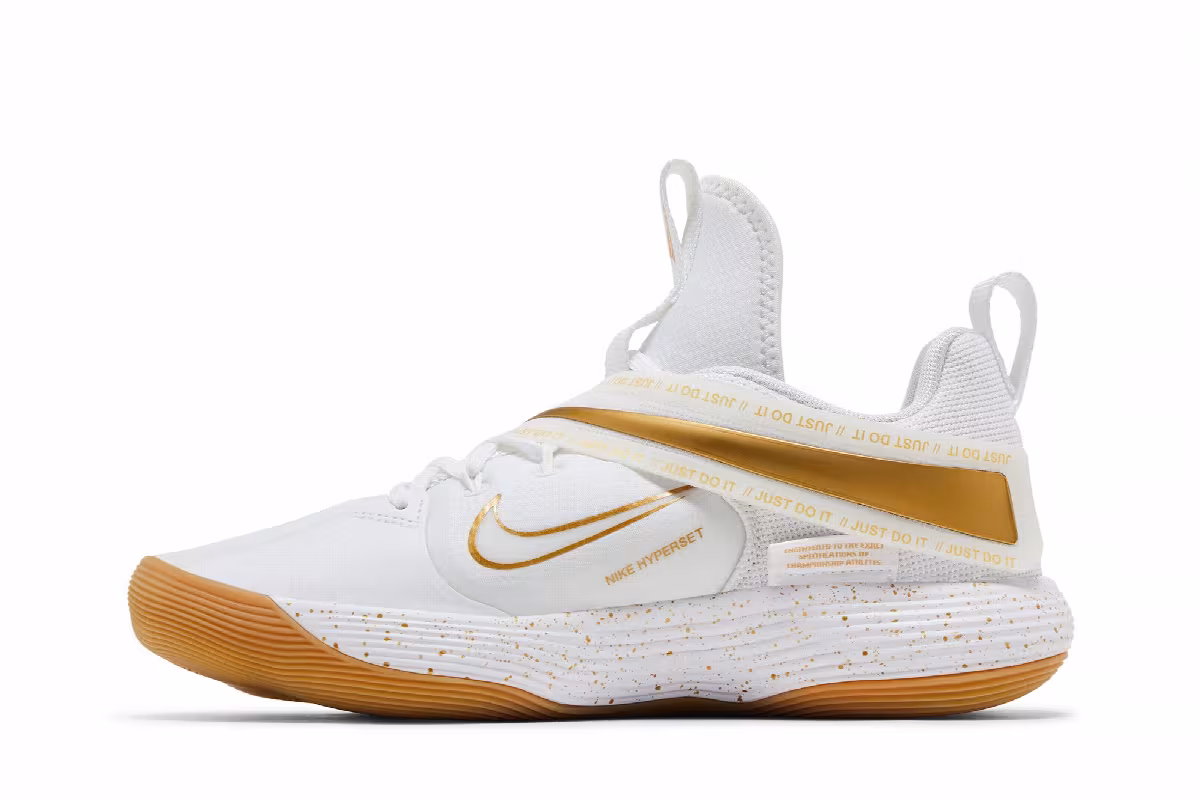 Nike React Hyperset SE White Metallic Gold, view 4