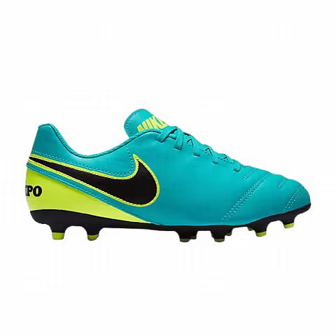 Nike Tiempo Rio 3 FG GS 'Clear Jade Volt'