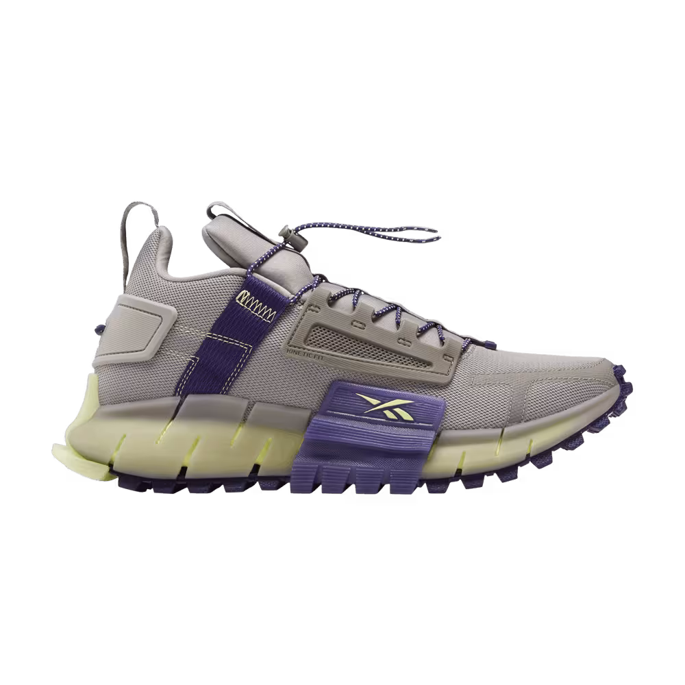 Reebok Zig Kinetica Edge Boulder Grey Dark Orchid
