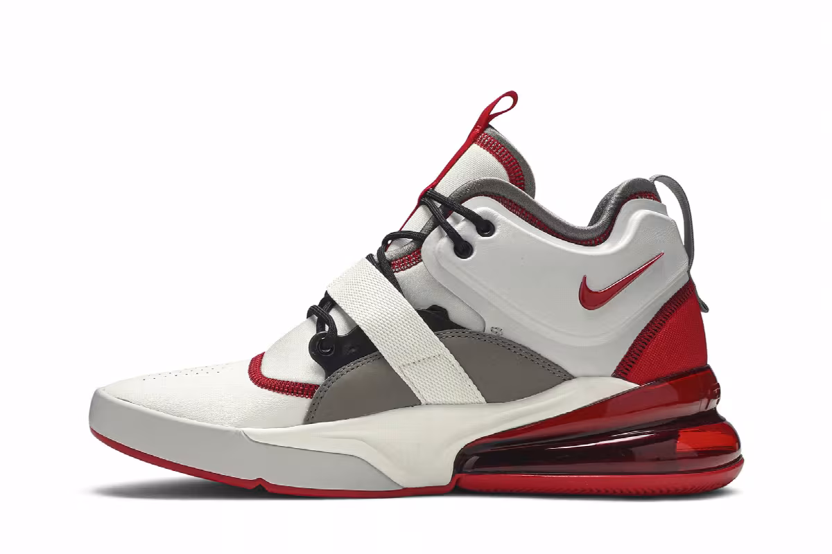 Nike Air Force 270 White University Red, view 4