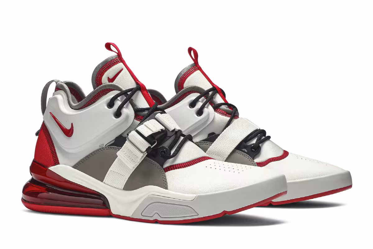 Nike Air Force 270 White University Red, view 9