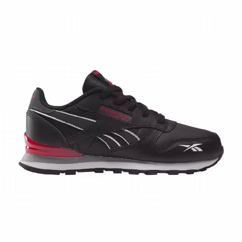 Reebok Classic Leather Step 'n' Flash Shoes Little Kid 'Black Vector Red'