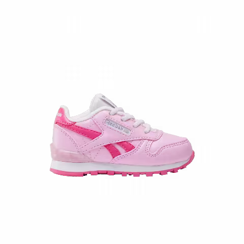 Reebok Classic Leather Step 'n' Flash Elastic Lace Toddler 'Astro Rose Bold Pink'