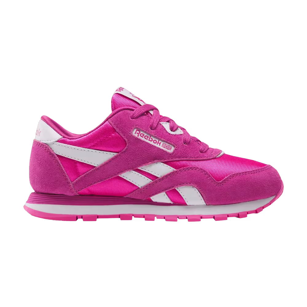 Reebok Classic Nylon Little Kid Laser Pink White