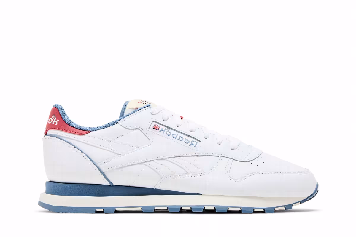 Reebok Classic Leather White Blue Slate, view 2