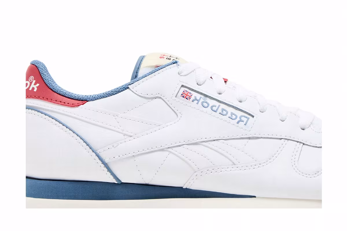 Reebok Classic Leather White Blue Slate, view 3