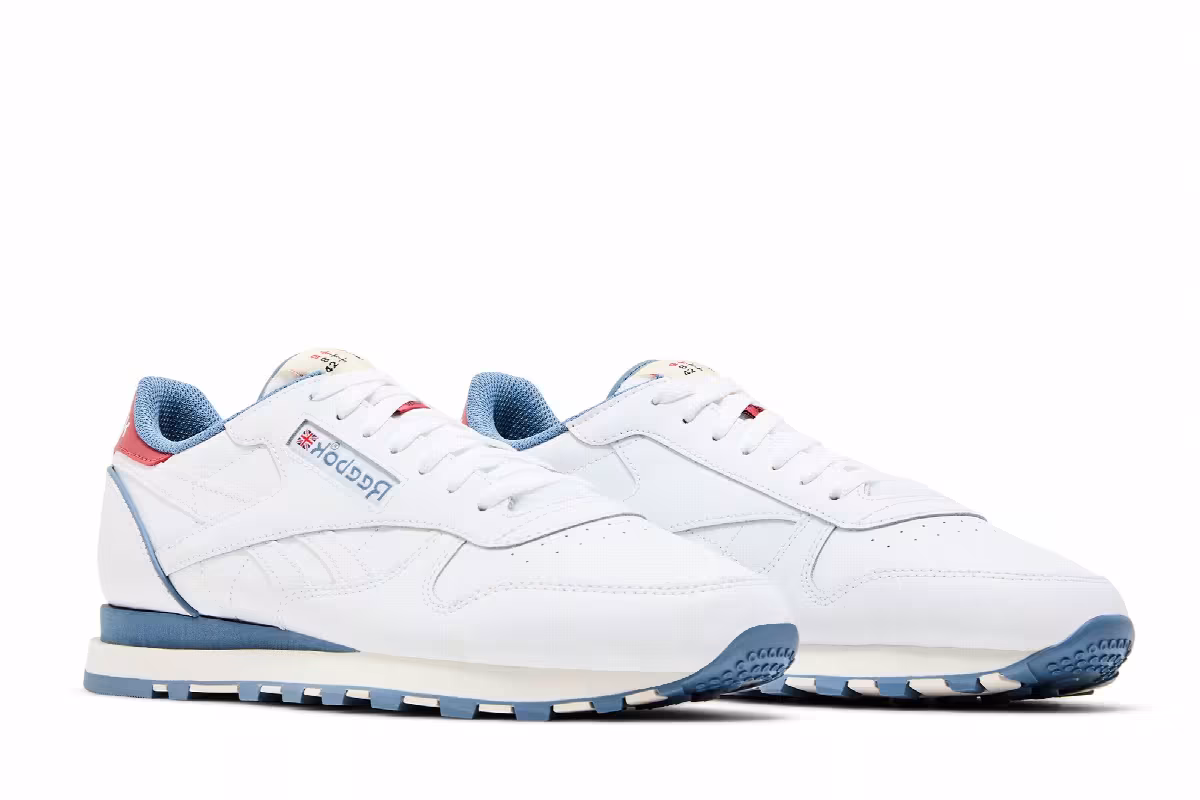 Reebok Classic Leather White Blue Slate, view 9