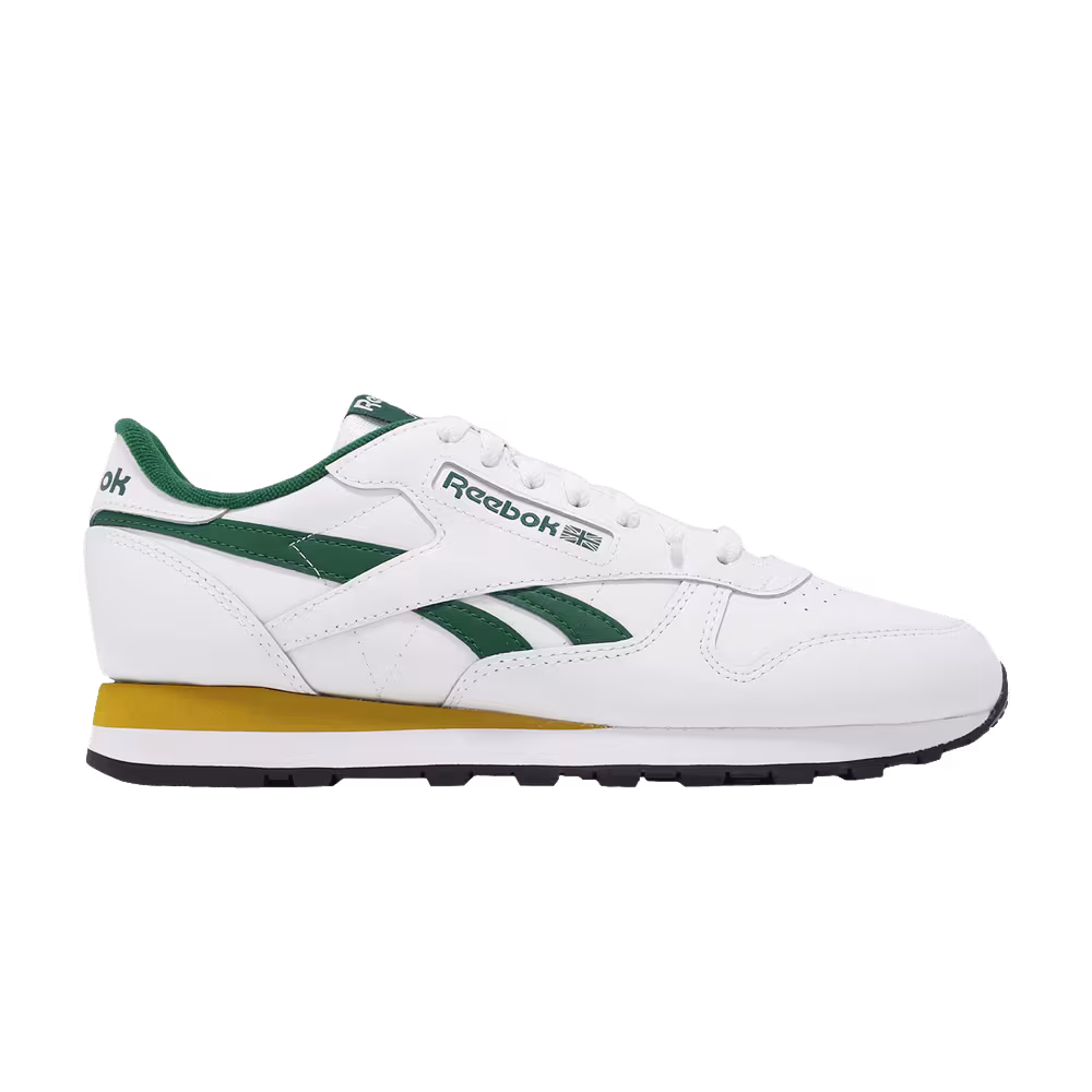 Reebok Classic Leather White Dark Green Gold