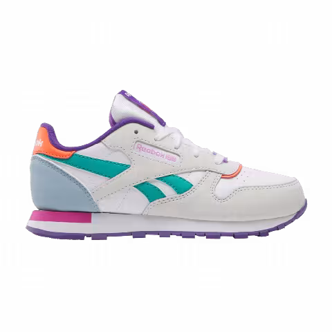 Reebok Classic Leather Little Kid 'Grey Purple Pink'