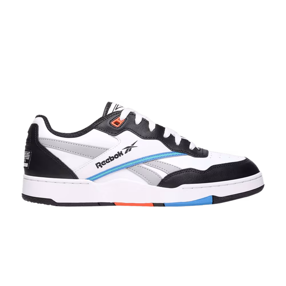 Reebok BB4000 2 Black White Pump Orange