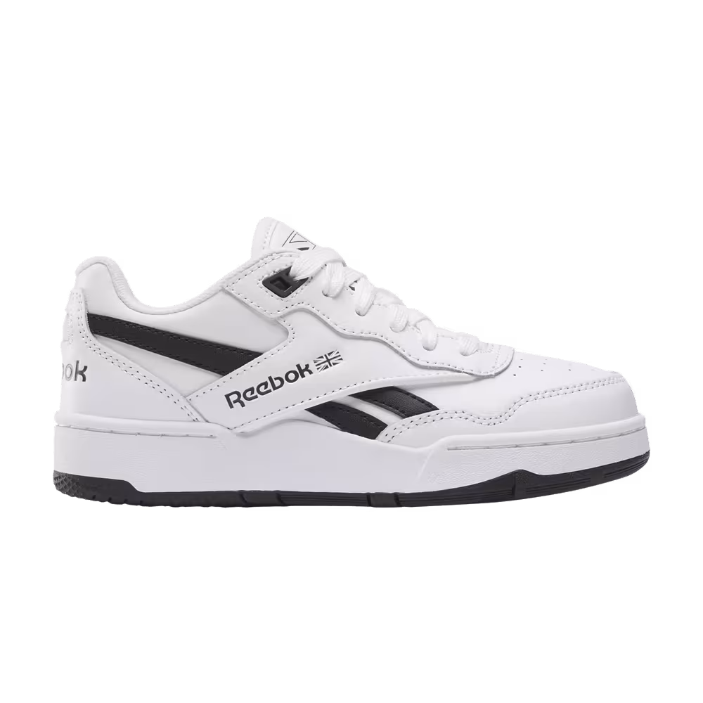 Reebok BB4000 2 Little Kid White Black