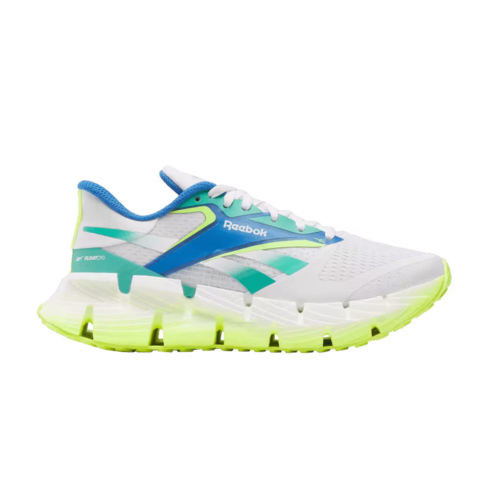 Reebok Women's FloatZig 1 White Unleashed Green Lime