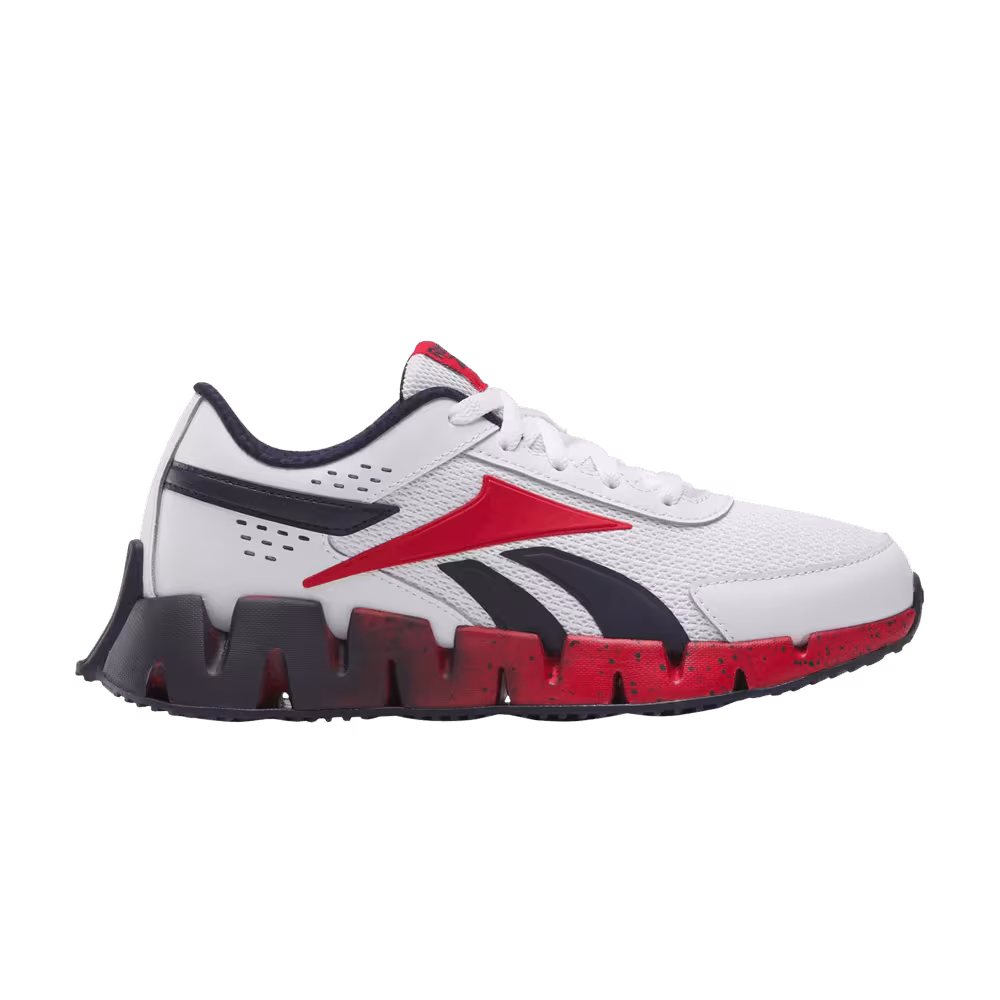 Reebok Zig Dynamica 2 Big Kid Moon Red Navy