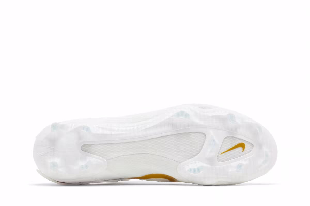 Nike Huarache 9 Elite Low LAX White Metallic Vivid Gold, view 5