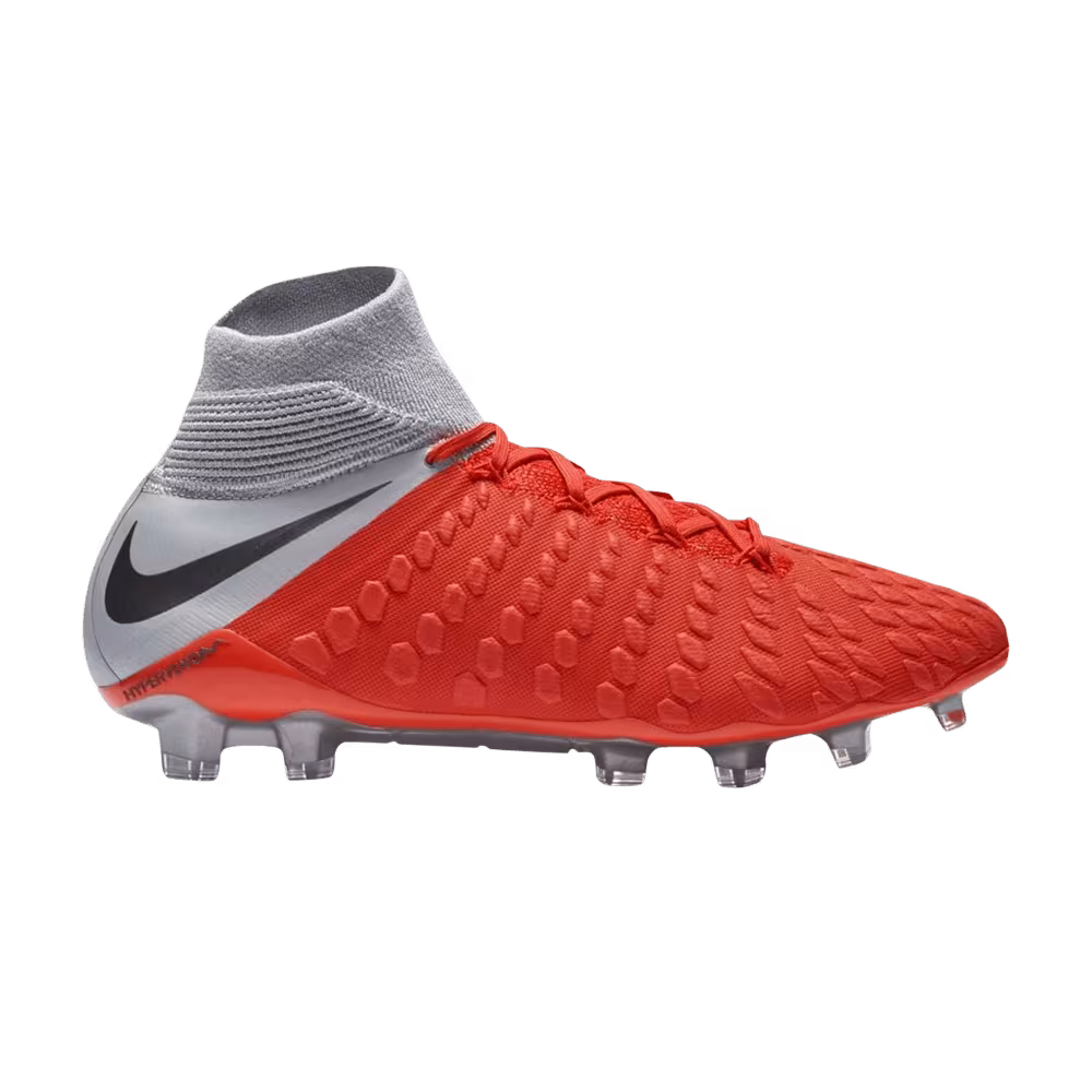 Nike Hypervenom 3 Elite DF FG Crimson Grey