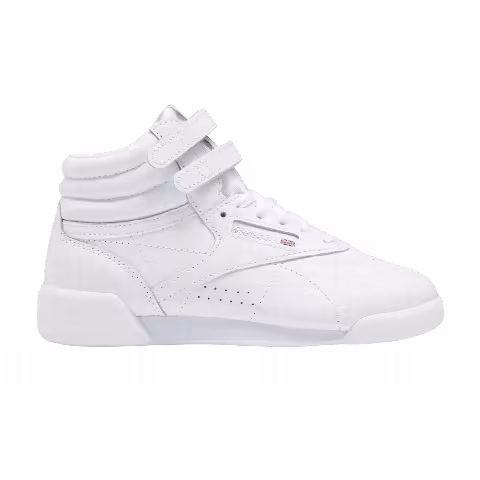 Reebok Freestyle High Little Kid 'Triple White'