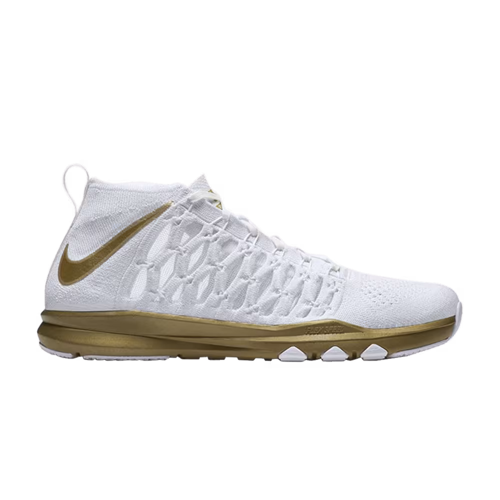 Nike Train Ultrafast Flyknit AMP White Metallic Gold