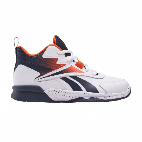 Reebok More Buckets Little Kid 'White Vector Navy Pump Orange'