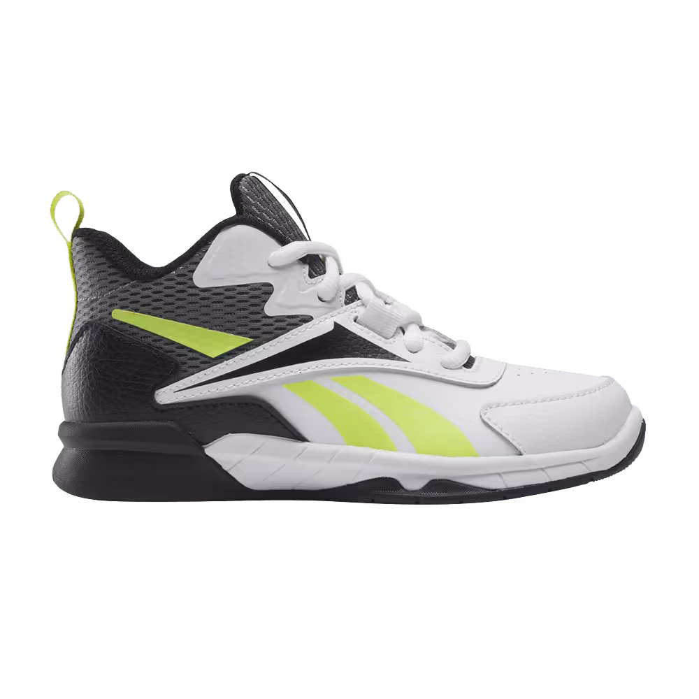 Reebok More Buckets Little Kid White Acid Yellow