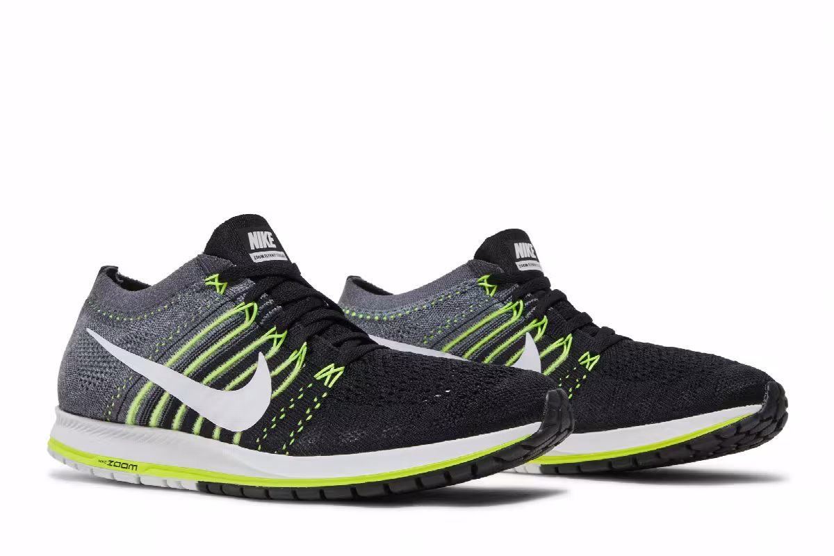 Nike Zoom Flyknit Streak Grey Volt, view 9