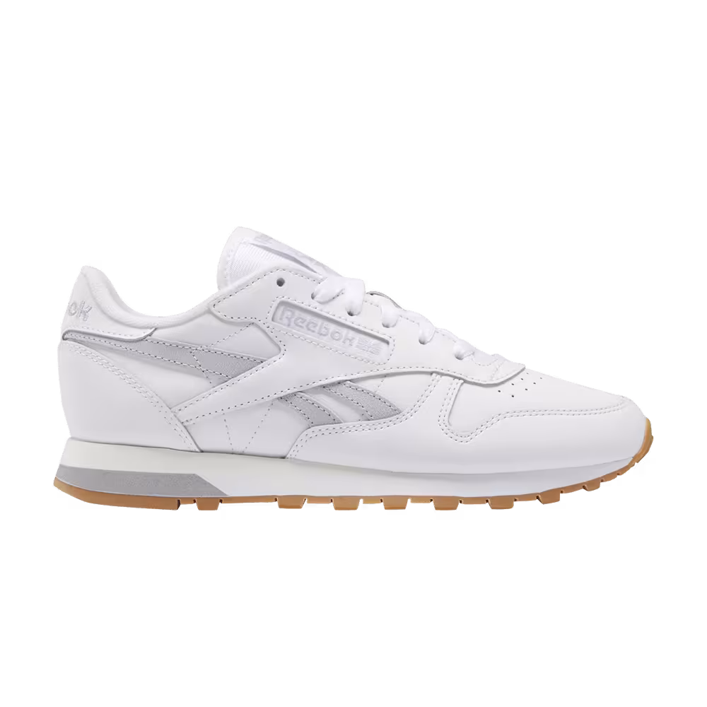 Reebok Women's Classic Leather White Cold Grey Gum