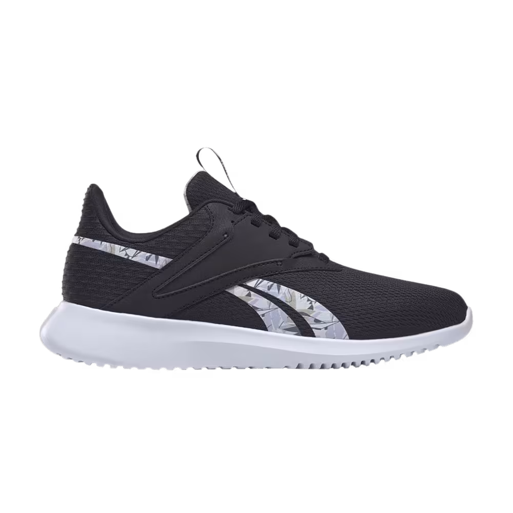 Reebok Women's Fluxlite Black White Tropical Print