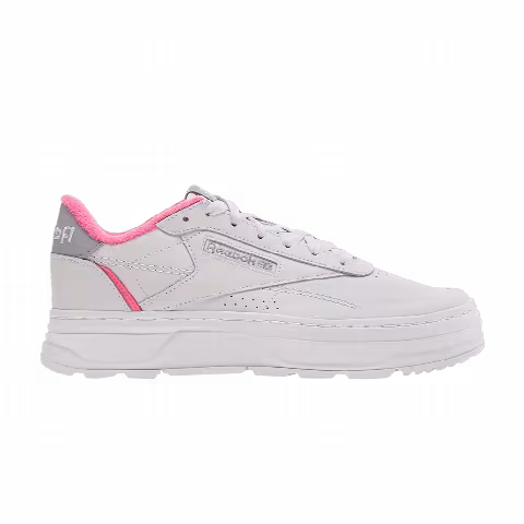 Reebok Wmns Club C Double Geo 'Cold Grey Atomic Pink'
