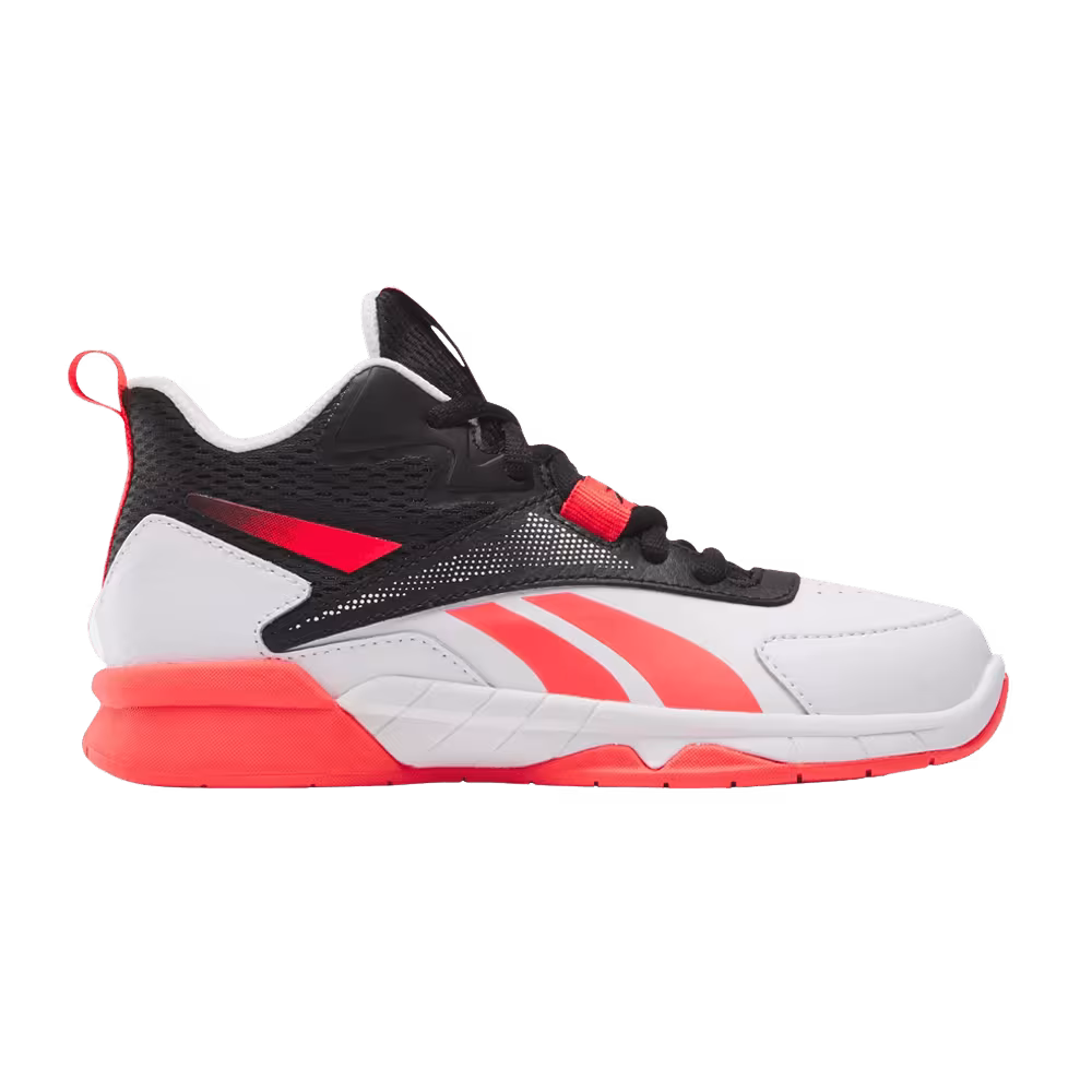 Reebok More Buckets Little Kid White Neon Cherry