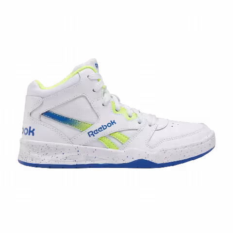 Reebok BB4500 Court Little Kid 'White Acid Yellow Vector Blue'