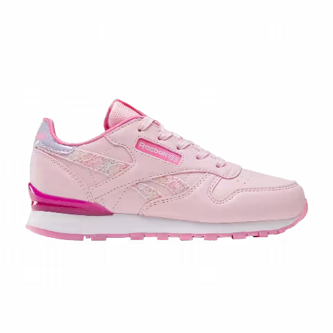 Reebok Classic Leather Step 'n' Flash Little Kid 'Pink Glow Lucid Lilac'