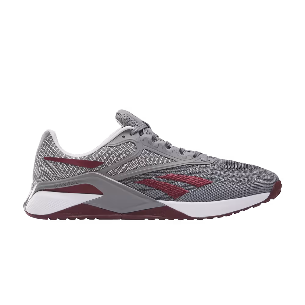 Reebok Nano X2 Pure Grey Classic Maroon