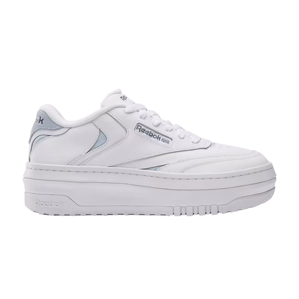 Reebok Women's Club C Extra White Feel Good Blue