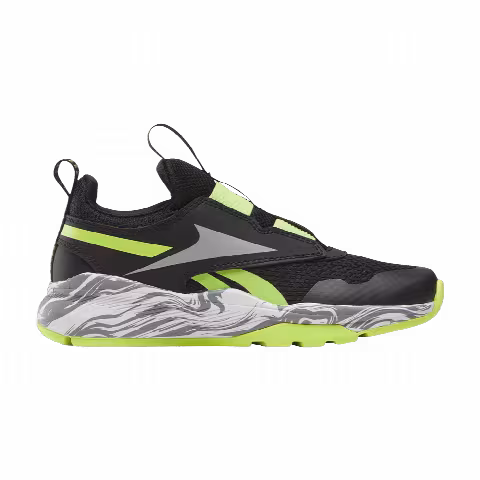 Reebok XT Sprinter Slip-On Little Kid 'Black Laser Lime'