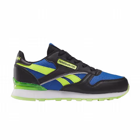 Reebok Classic Leather Step 'n' Flash Little Kid 'Black Laser Lime'