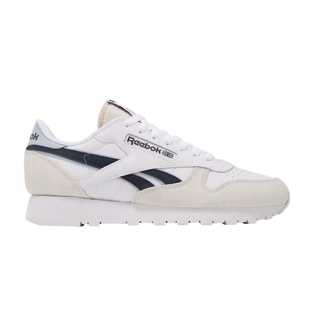 Reebok Classic Leather White Black Pale Blue