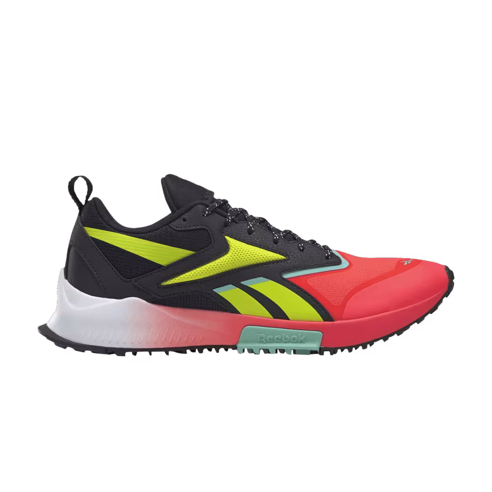 Reebok Lavante Trail 2 Black Orange Flare Acid Yellow