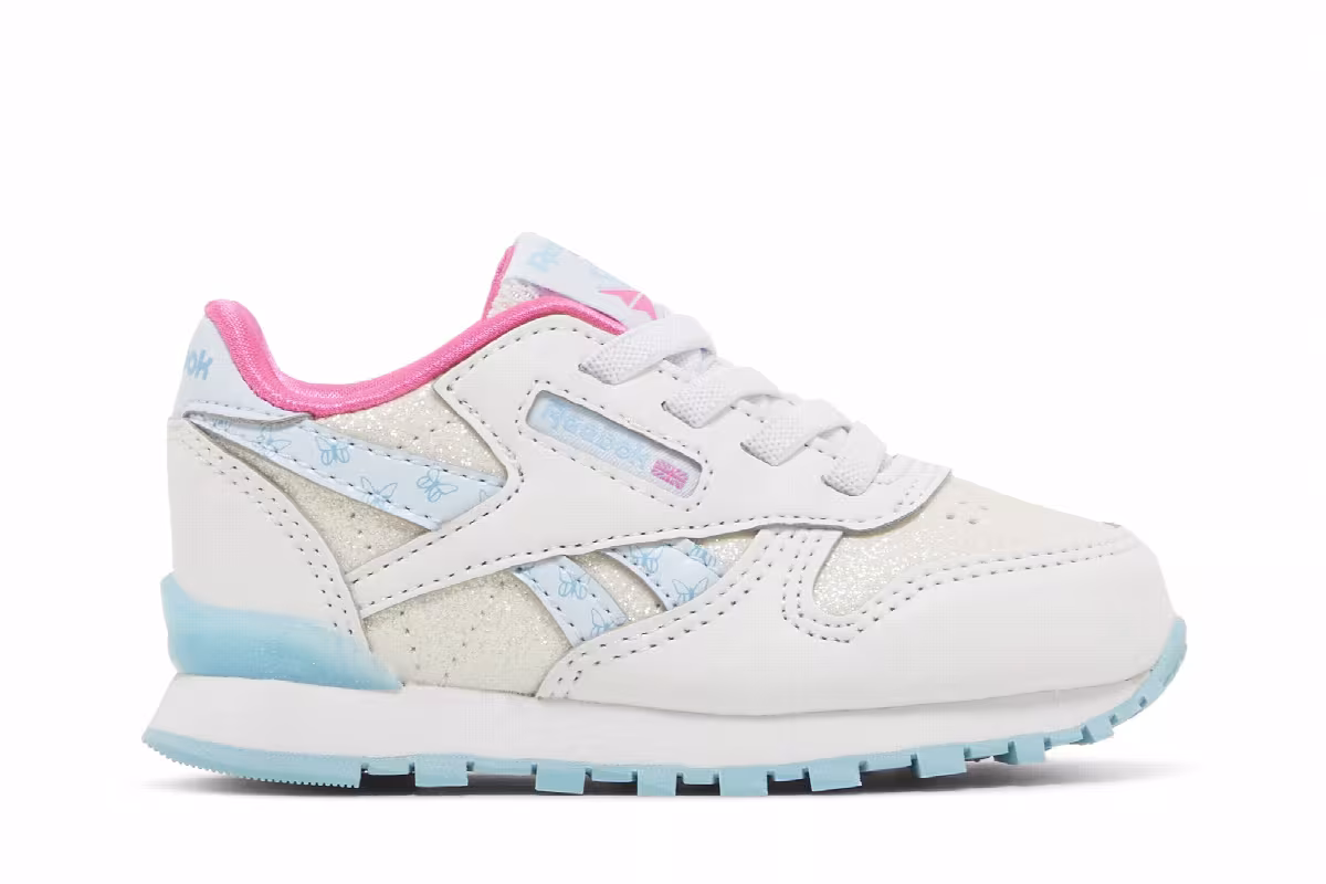 Reebok Classic Leather Step Butterfly Glitter - White, view 2