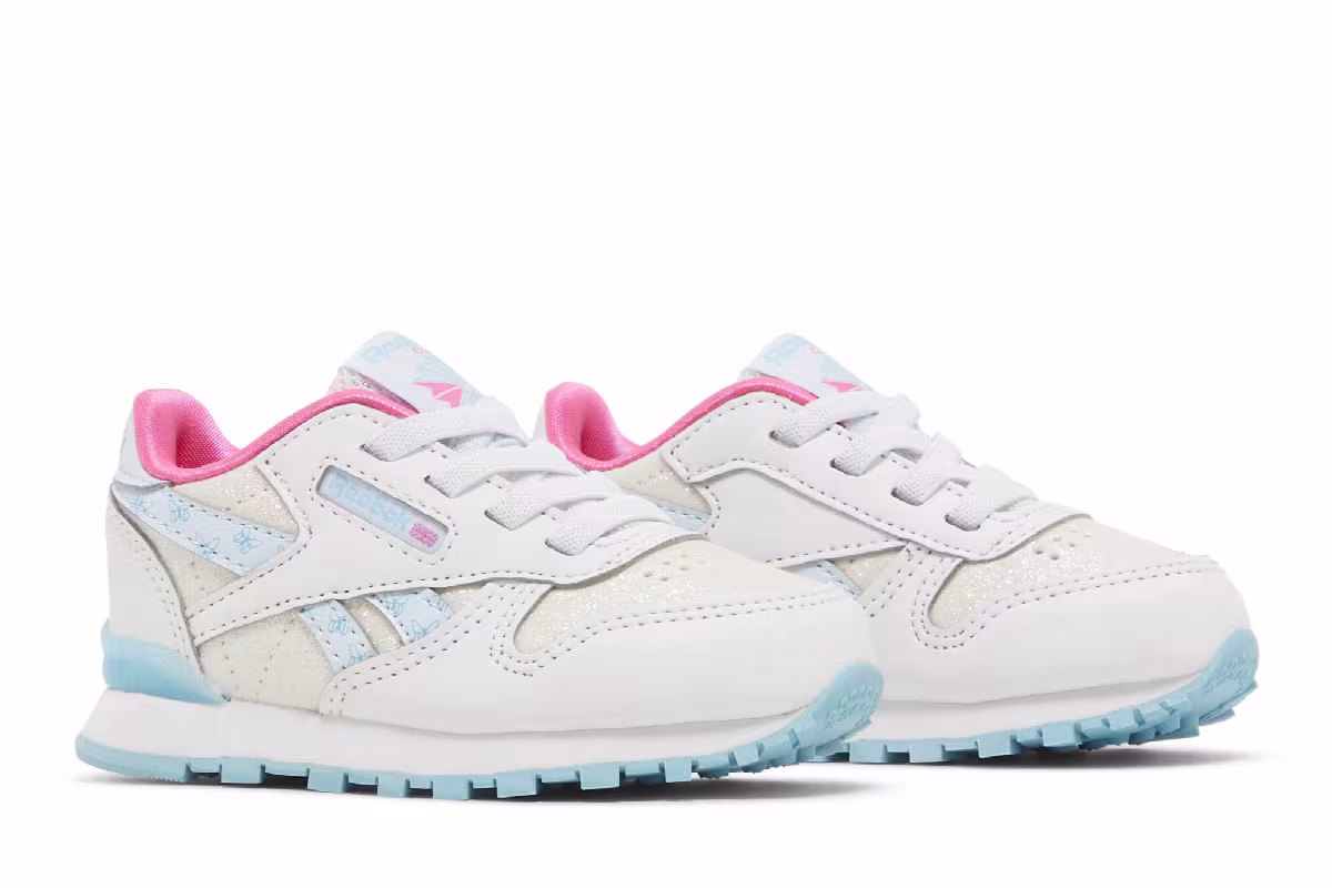 Reebok Classic Leather Step Butterfly Glitter - White, view 9